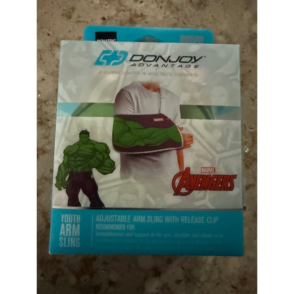 DonJoy Advantage Marvel Avengers Hulk Youth Arm Sling DA191AR01-HLK-PED New